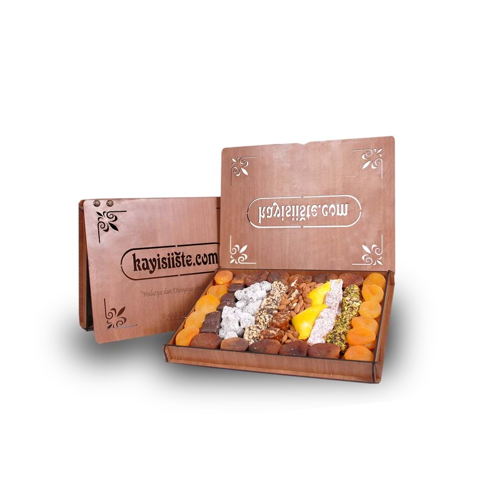 Ahşap Kapaklı Kutu Süper Paket Firmalara Özel Logo Yapılır